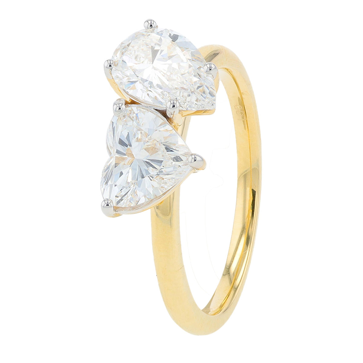 14K 2 CTW Lab Grown Diamond Heart & Pear Engagement Ring<p><strong>Lab Grown Diamond</p></strong><p><strong>More Colors Available</p></strong>