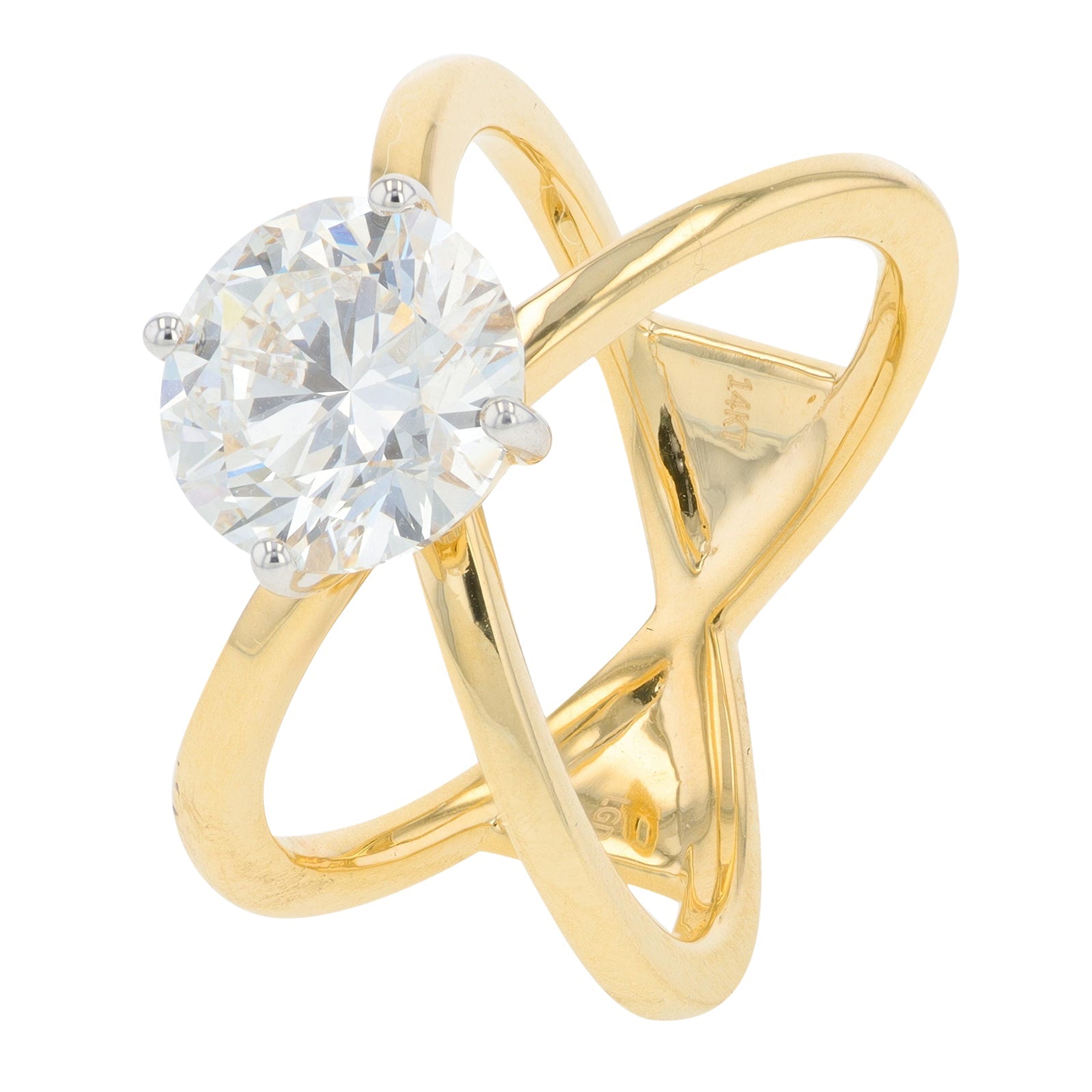 14K YG 2.60 CTW Lab Grown Diamond Ring<p><strong>Lab Grown Diamond</p></strong>
