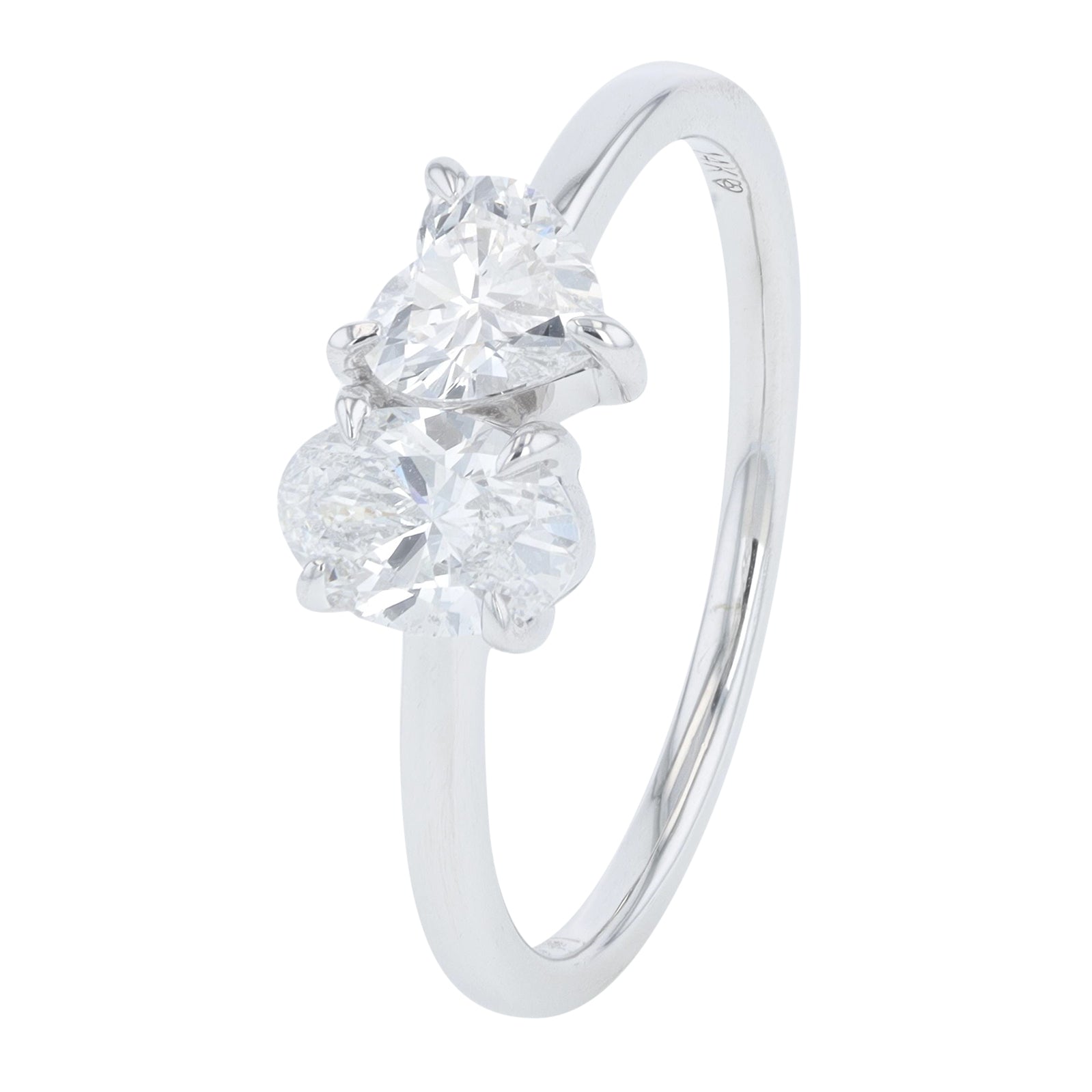 14K 1 CT Lab Grown Diamond Oval & Heart Engagement Ring<p><strong>Lab Grown Diamond</p></strong><p><strong>More Colors Available</p></strong>