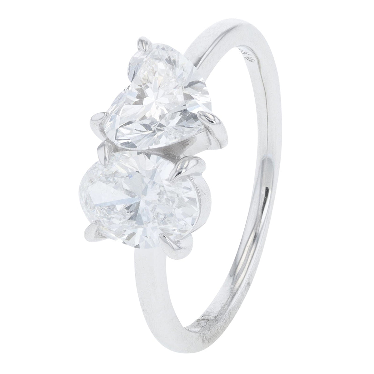 14K 2 CT Lab Grown Diamond Oval & Heart Engagement Ring<p><strong>Lab Grown Diamond</p></strong><p><strong>More Colors Available</p></strong>