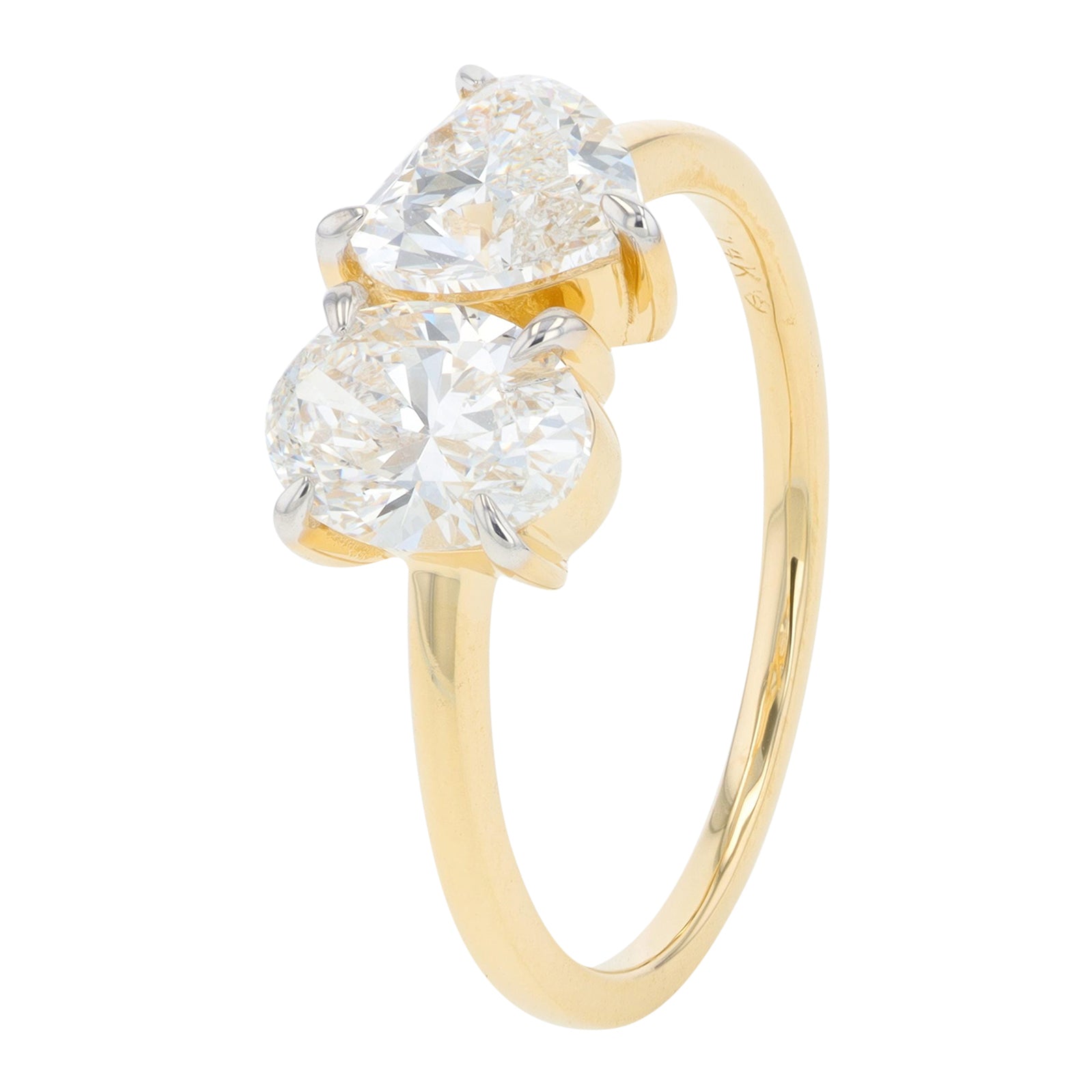 14K 2 CT Lab Grown Diamond Oval & Heart Engagement Ring<p><strong>Lab Grown Diamond</p></strong><p><strong>More Colors Available</p></strong>