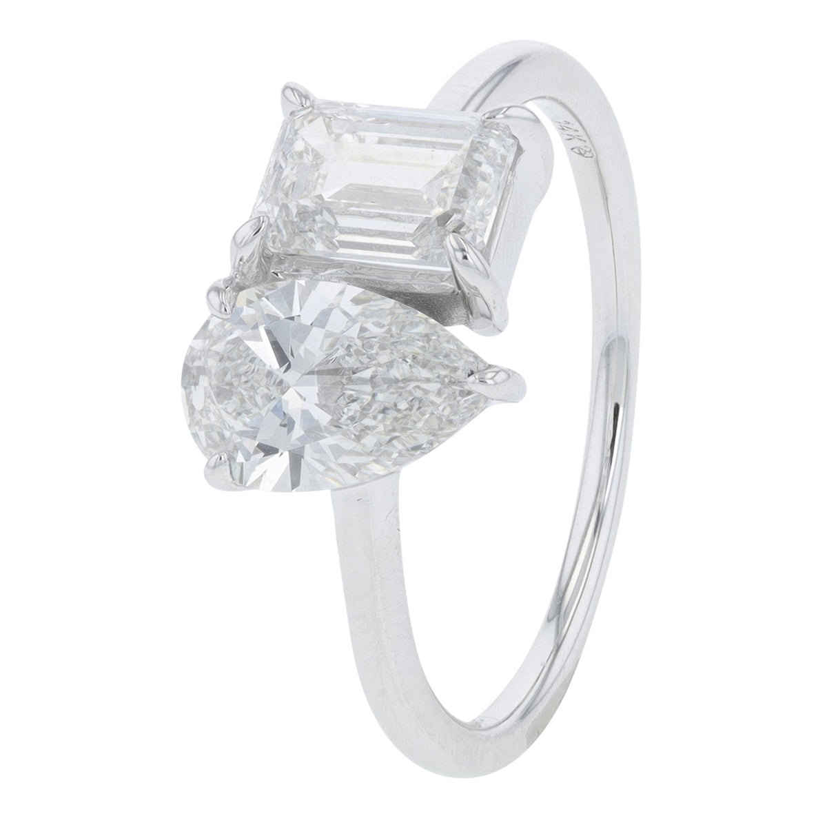 14K 2 CT Lab Grown Diamond Pear & Emerald Engagement Ring<p><strong>Lab Grown Diamond</p></strong><p><strong>More Colors Available</p></strong>