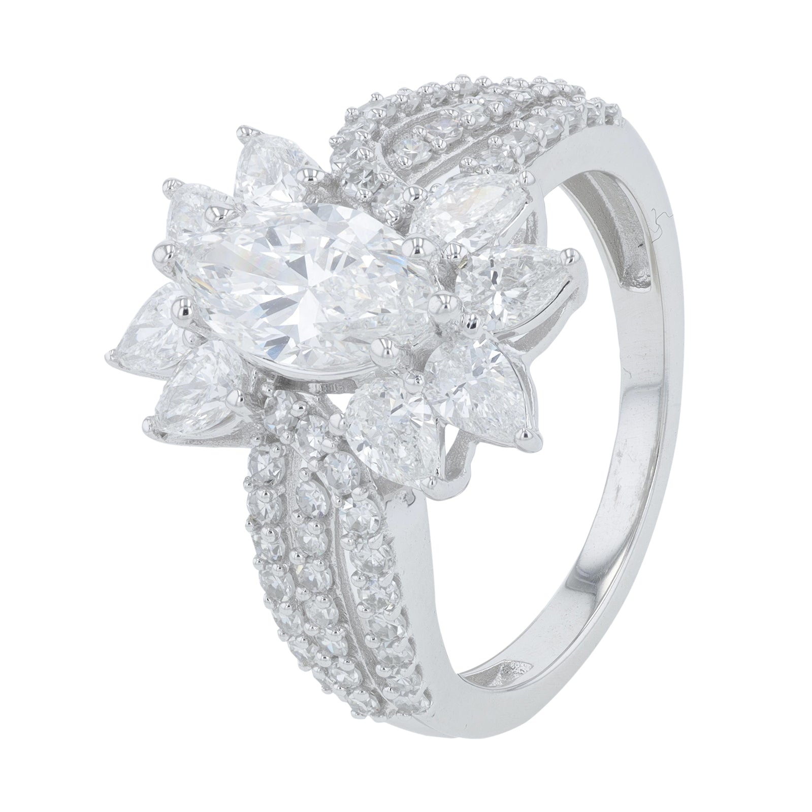 Lab Diamond Engagement Ring in 14K White Gold (2.25 ct. tw)