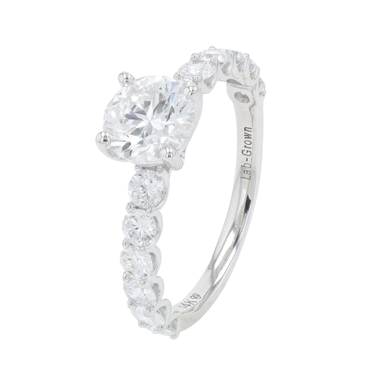 14K 1.25 CT Lab Grown Diamond Center Engagement Ring<p><strong>More Colors Available</p></strong><p><strong>Lab Grown Diamond</p></strong>