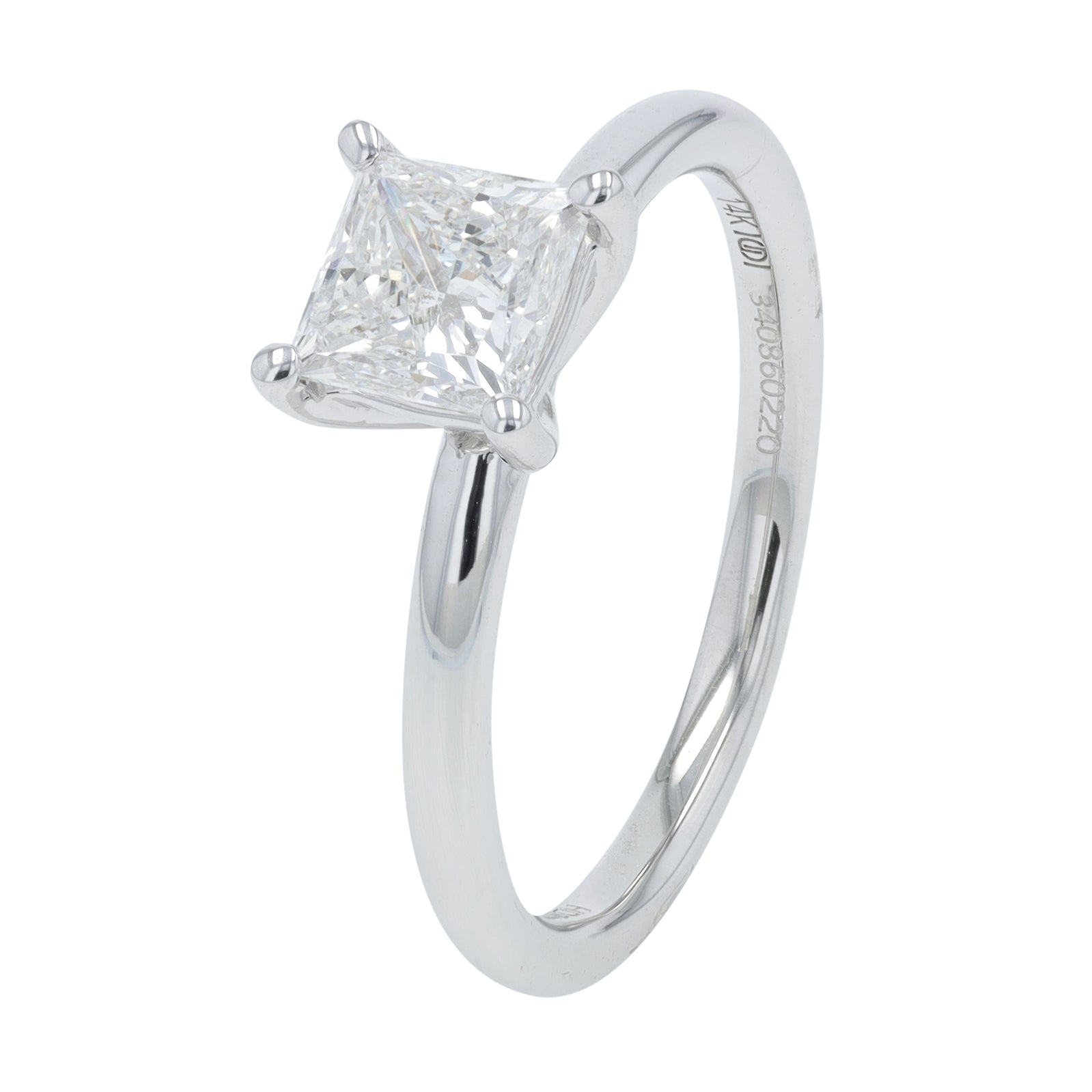 14K 1 CTW Lab Grown Diamond Princess Cut Engagement Ring<p><strong>Lab Grown Diamond</p></strong><p><strong>More Colors Available</p></strong>