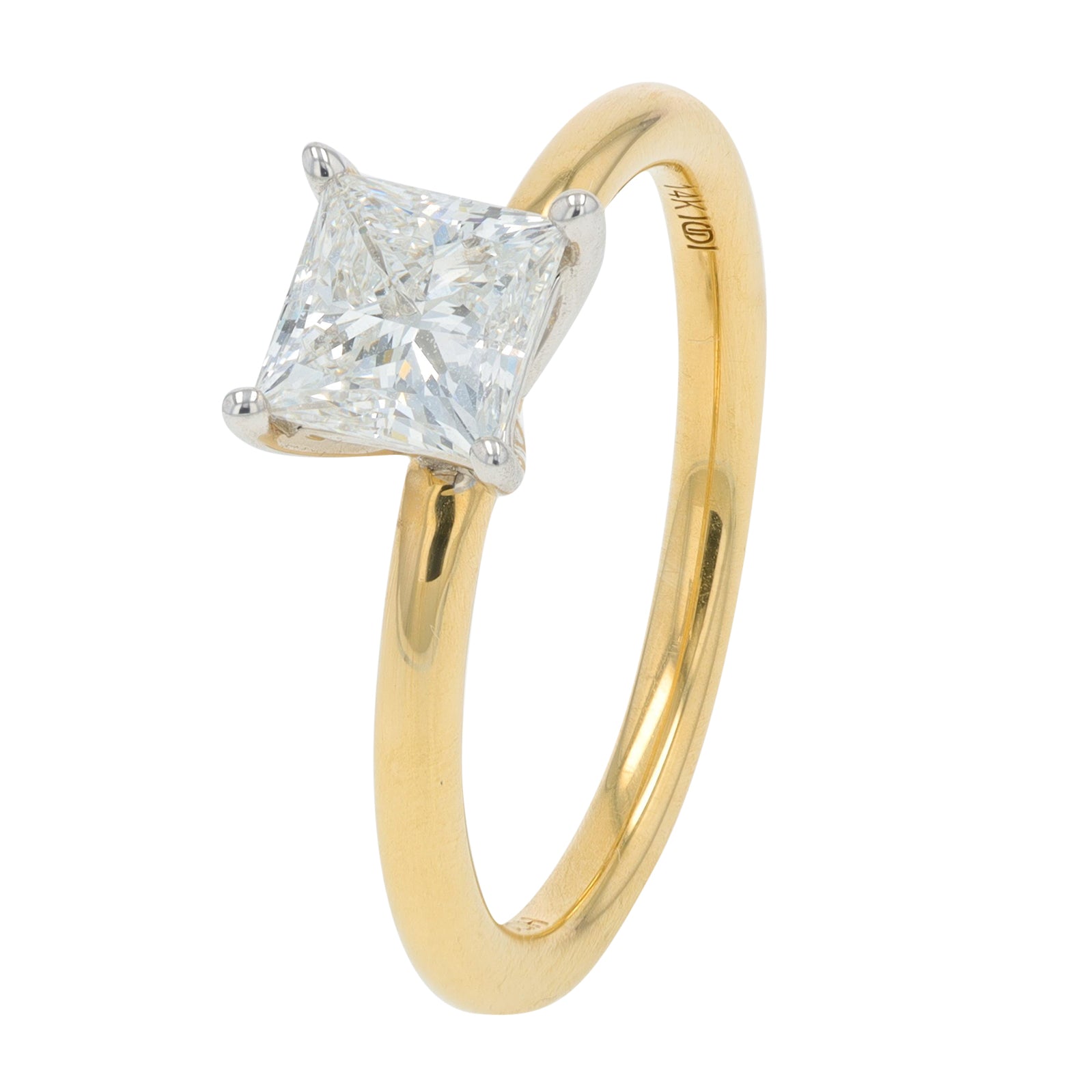 14K 1 CTW Lab Grown Diamond Princess Cut Engagement Ring<p><strong>Lab Grown Diamond</p></strong><p><strong>More Colors Available</p></strong>