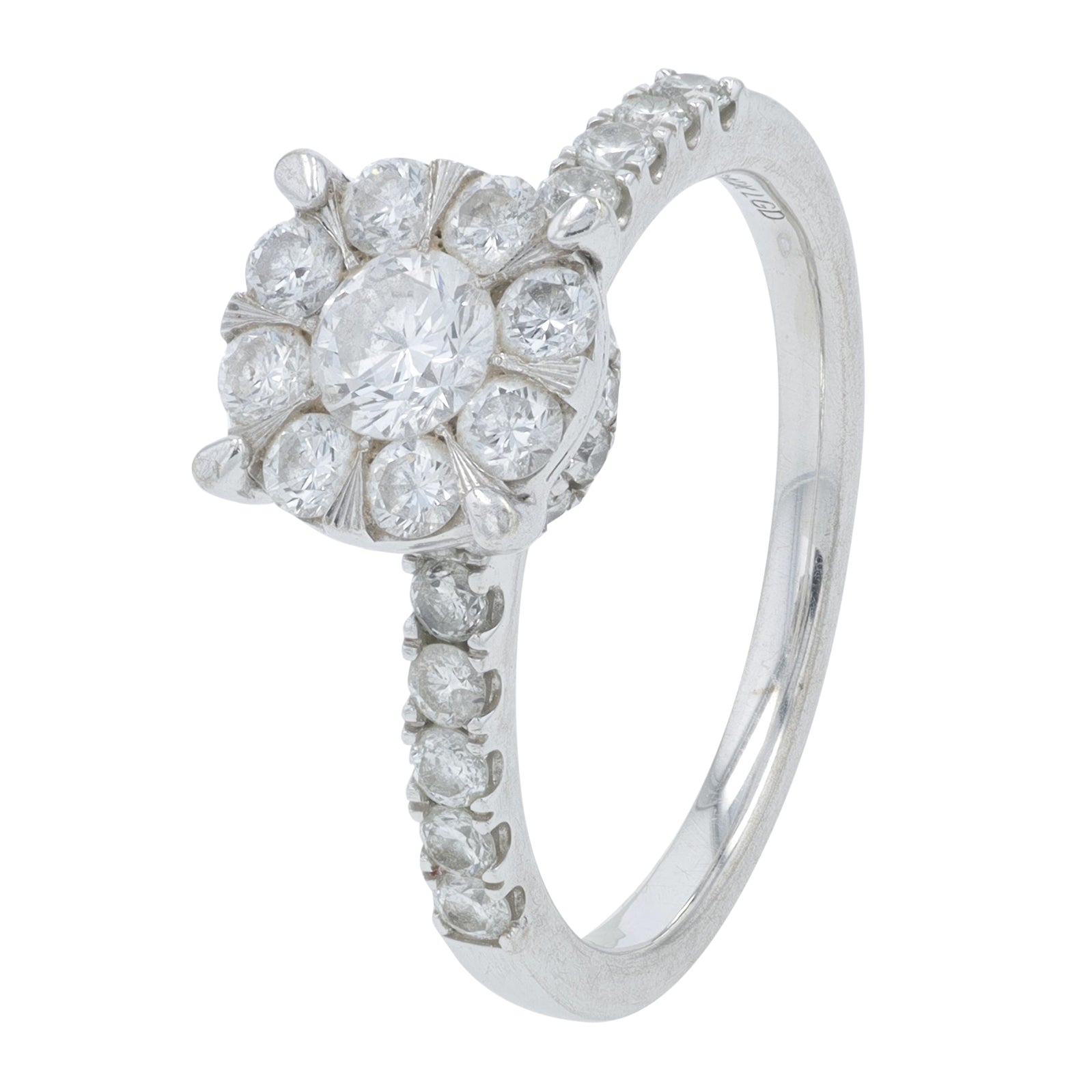10K WG 1 CTW Lab Grown Diamond Engagement Ring<p><strong>Lab Grown Diamond</p></strong>
