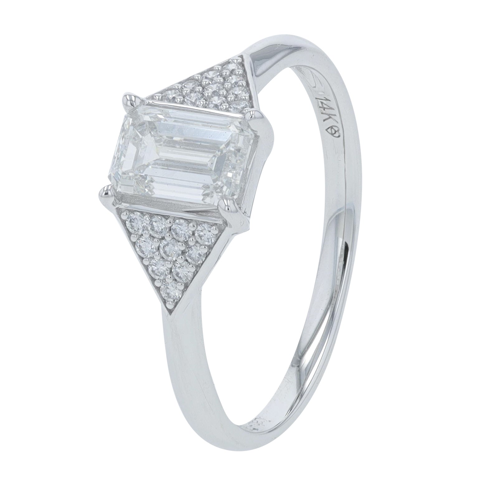 14K 1 CT Lab Grown Diamond Engagement Ring<p><strong>More Colors Available</p></strong><p><strong>Lab Grown Diamond</p></strong>