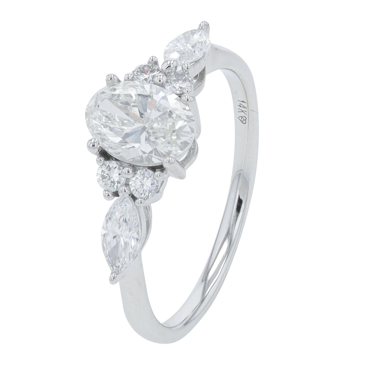 14K 1.25 CT Lab Grown Diamond Engagement Ring<p><strong>More Colors Available</p></strong><p><strong>Lab Grown Diamond</p></strong>
