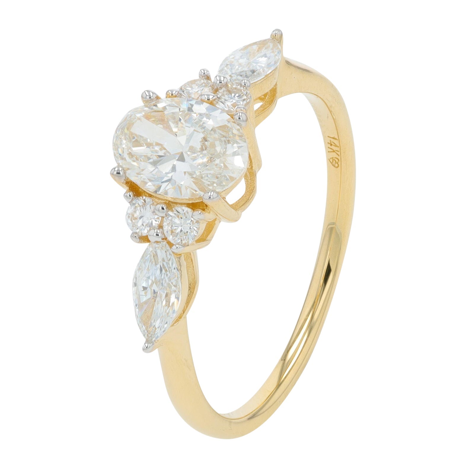 14K 1.25 CT Lab Grown Diamond Engagement Ring<p><strong>More Colors Available</p></strong><p><strong>Lab Grown Diamond</p></strong>