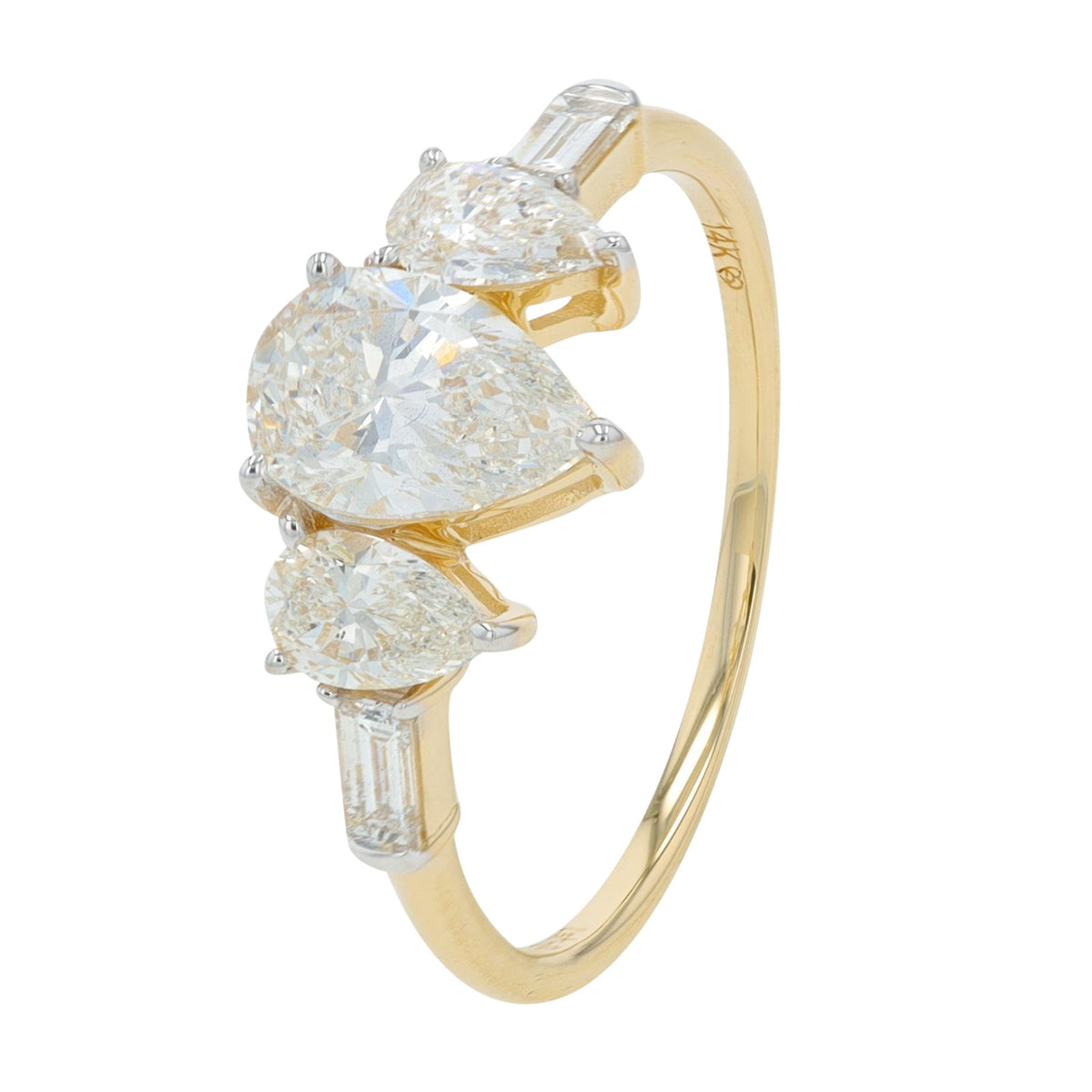14K 1.50 CT Lab Grown Diamond Engagement Ring<p><strong>More Colors Available</p></strong><p><strong>Lab Grown Diamond</p></strong>