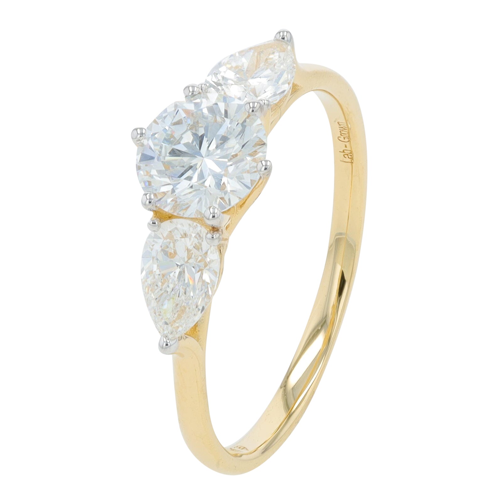 14K 1.50 CT Lab Grown Diamond Engagement Ring<p><strong>More Colors Available</p></strong><p><strong>Lab Grown Diamond</p></strong>