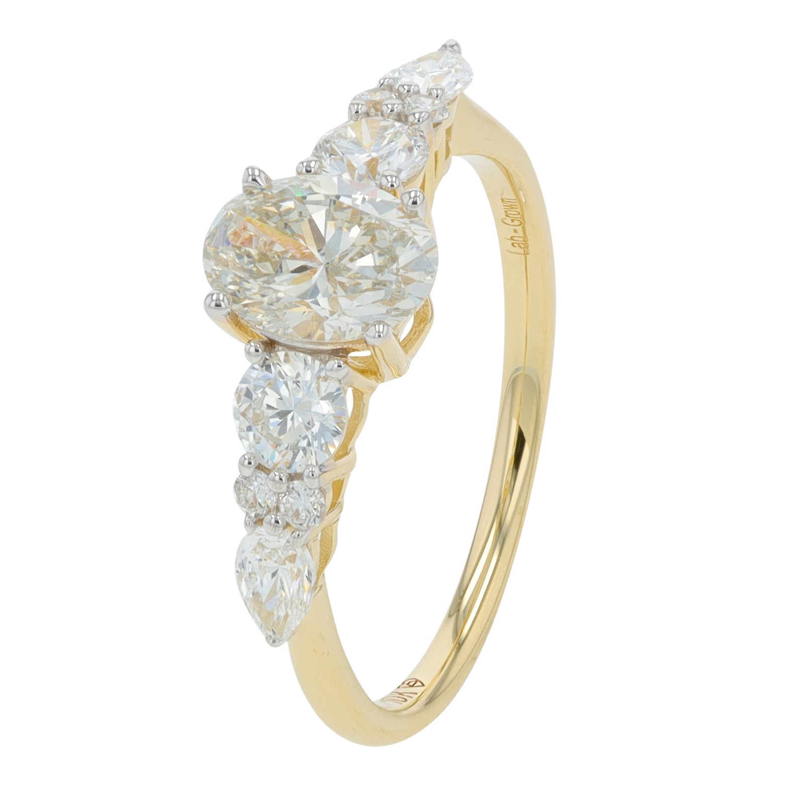 10K 1.50 CT Lab Grown Diamond Engagement Ring<p><strong>More Colors Available</p></strong><p><strong>Lab Grown Diamond</p></strong>