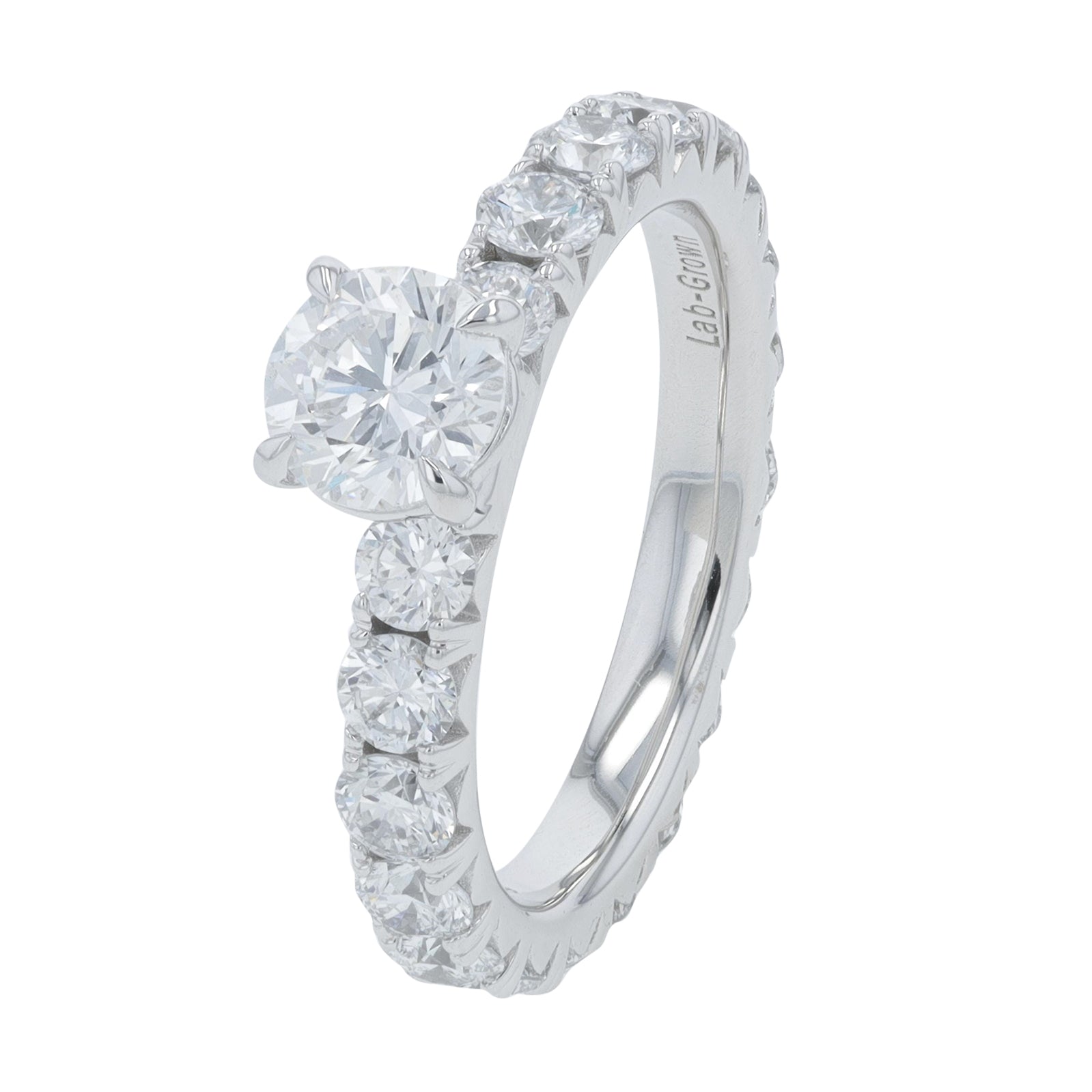 14K 3 CT Lab Grown Diamond Engagement Ring<p><strong>More Colors Available</p></strong><p><strong>Lab Grown Diamond</p></strong>