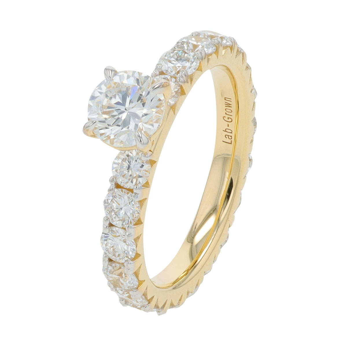 14K 3 CT Lab Grown Diamond Engagement Ring<p><strong>More Colors Available</p></strong><p><strong>Lab Grown Diamond</p></strong>