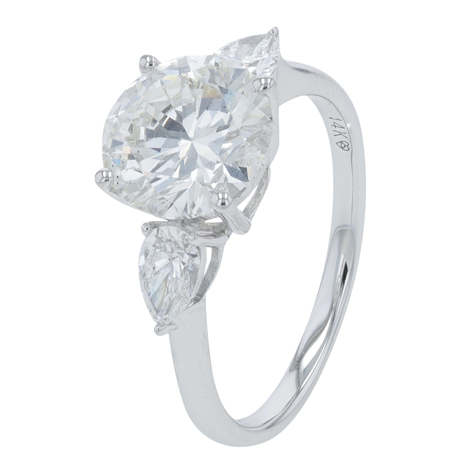 14K 3 CT Lab Grown Diamond Engagement Ring<p><strong>More Colors Available</p></strong><p><strong>Lab Grown Diamond</p></strong>