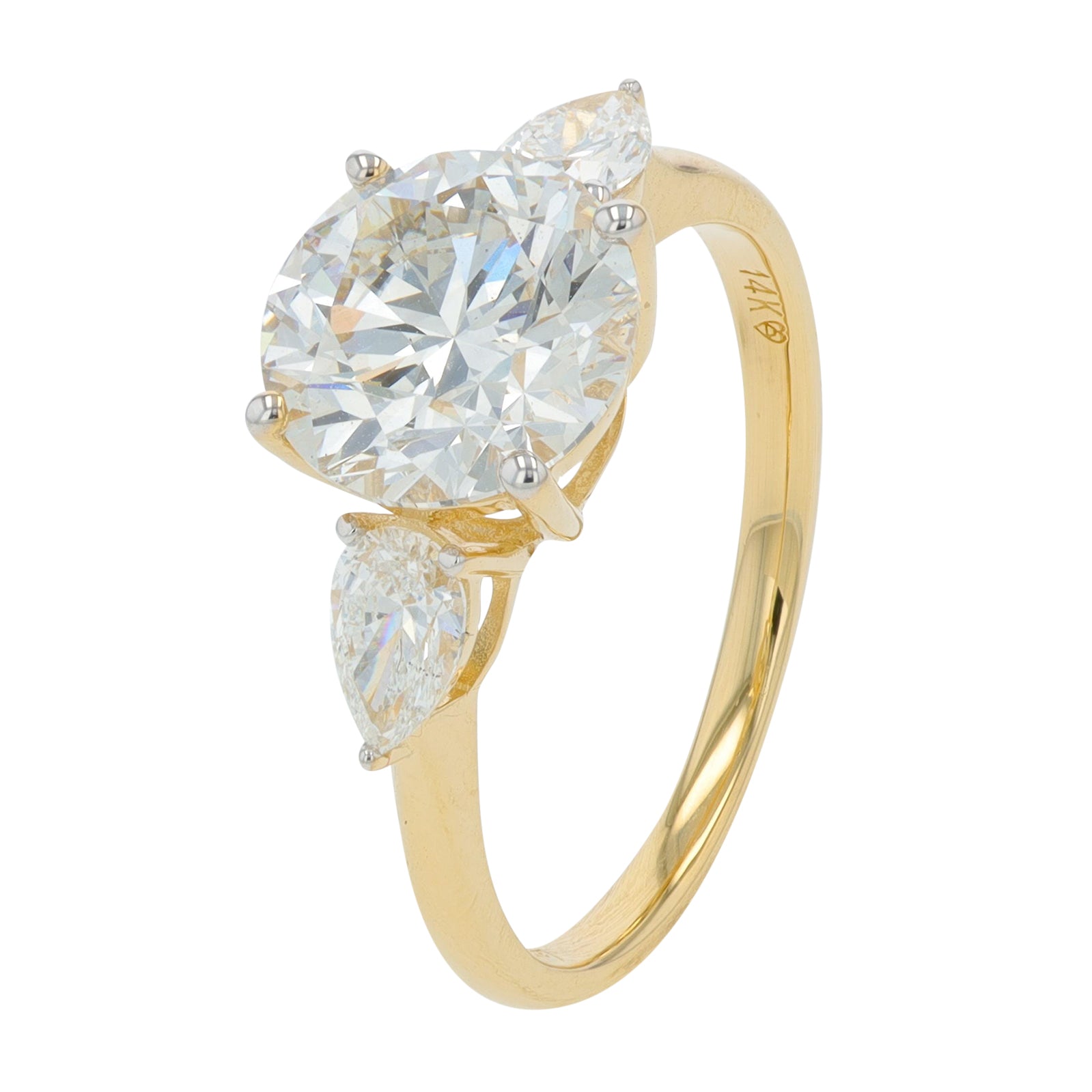 14K 3 CT Lab Grown Diamond Engagement Ring<p><strong>More Colors Available</p></strong><p><strong>Lab Grown Diamond</p></strong>