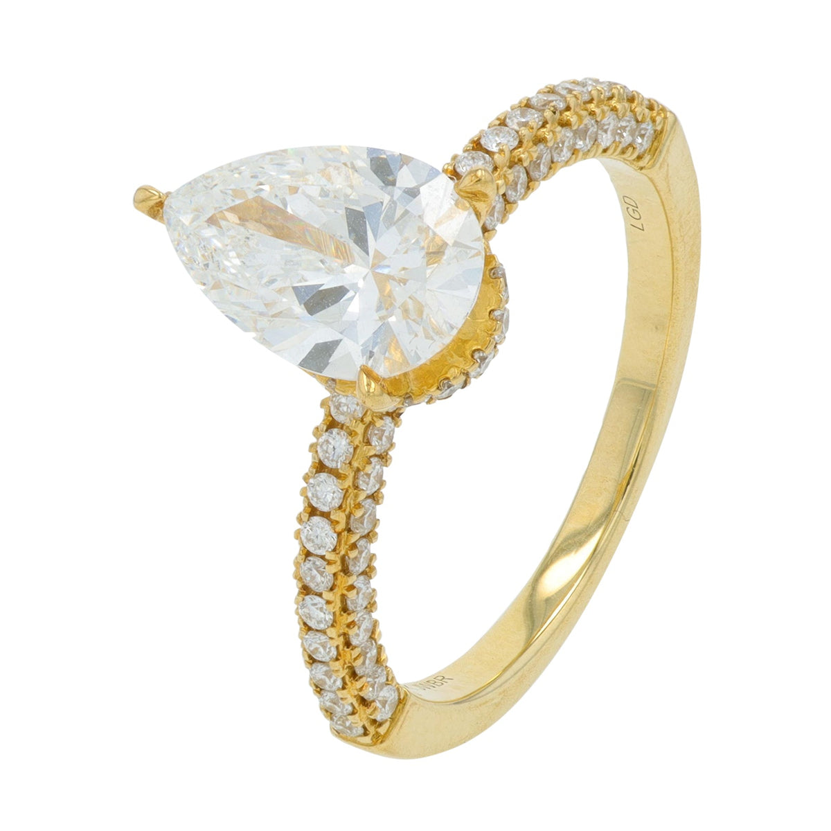 10K YG 2 CTW Lab Grown Diamond Engagement Ring<p><strong>Lab Grown Diamond</p></strong>