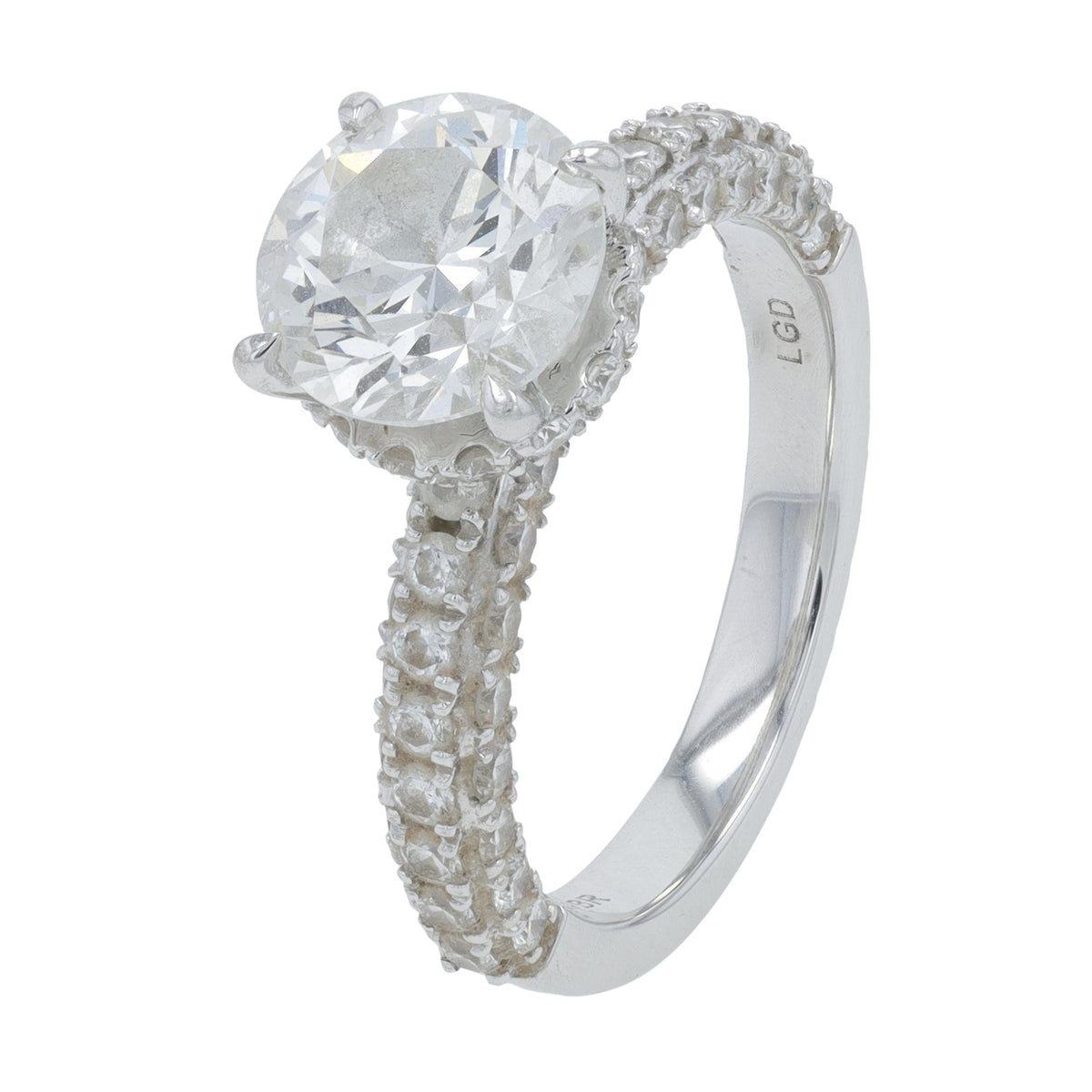 10K WG 3 CTW Lab Grown Diamond Ring<p><strong>Lab Grown Diamond</p></strong>