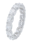 14K WG 3 CTW Lab Grown Diamond Eternity Oval BandLab Grown DiamondMultiple Sizes
