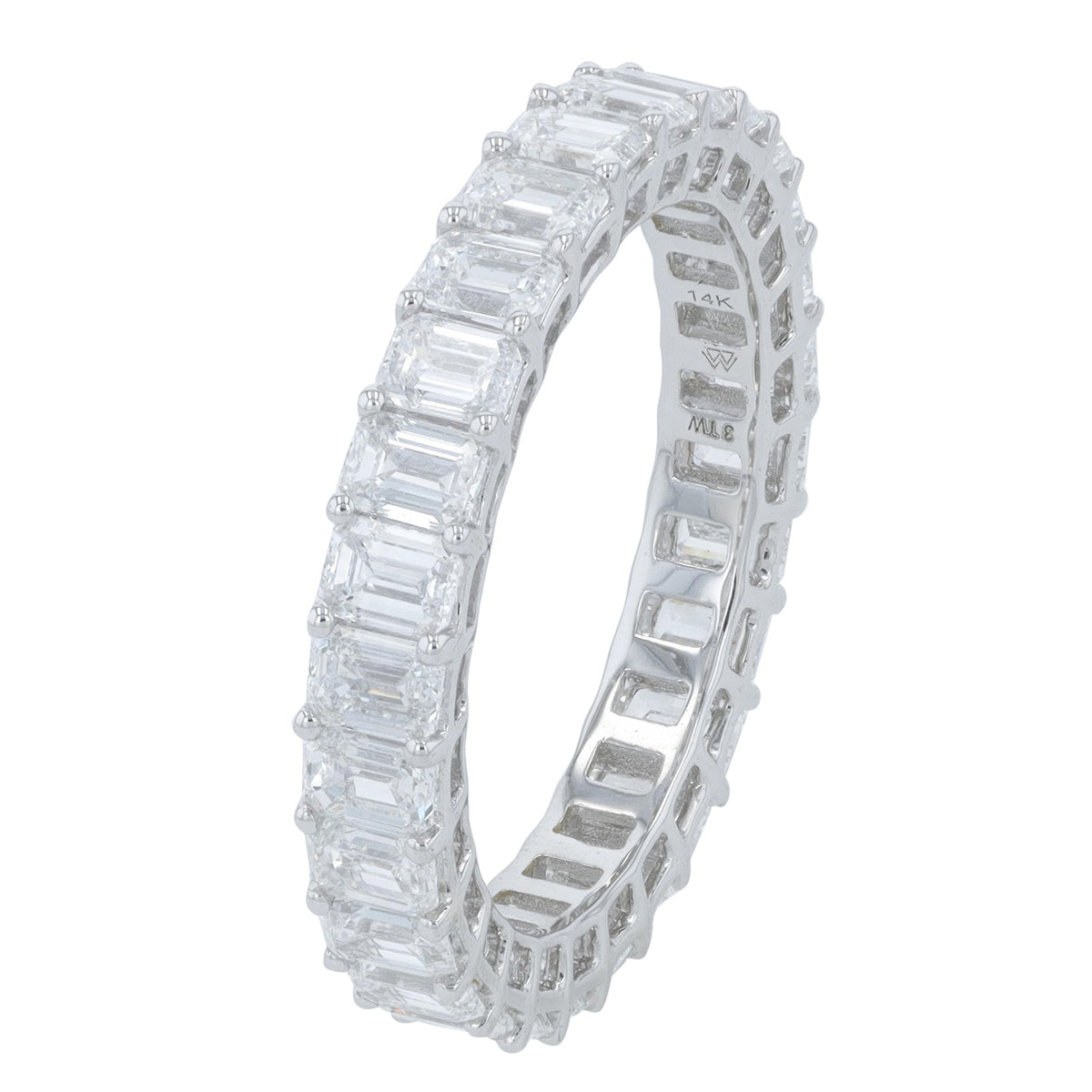14K WG 3 CTW Lab Grown Diamond Emerald Eternity Band<p><strong>Lab Grown Diamond</p></strong><p><strong>Multiple Sizes</p></strong>