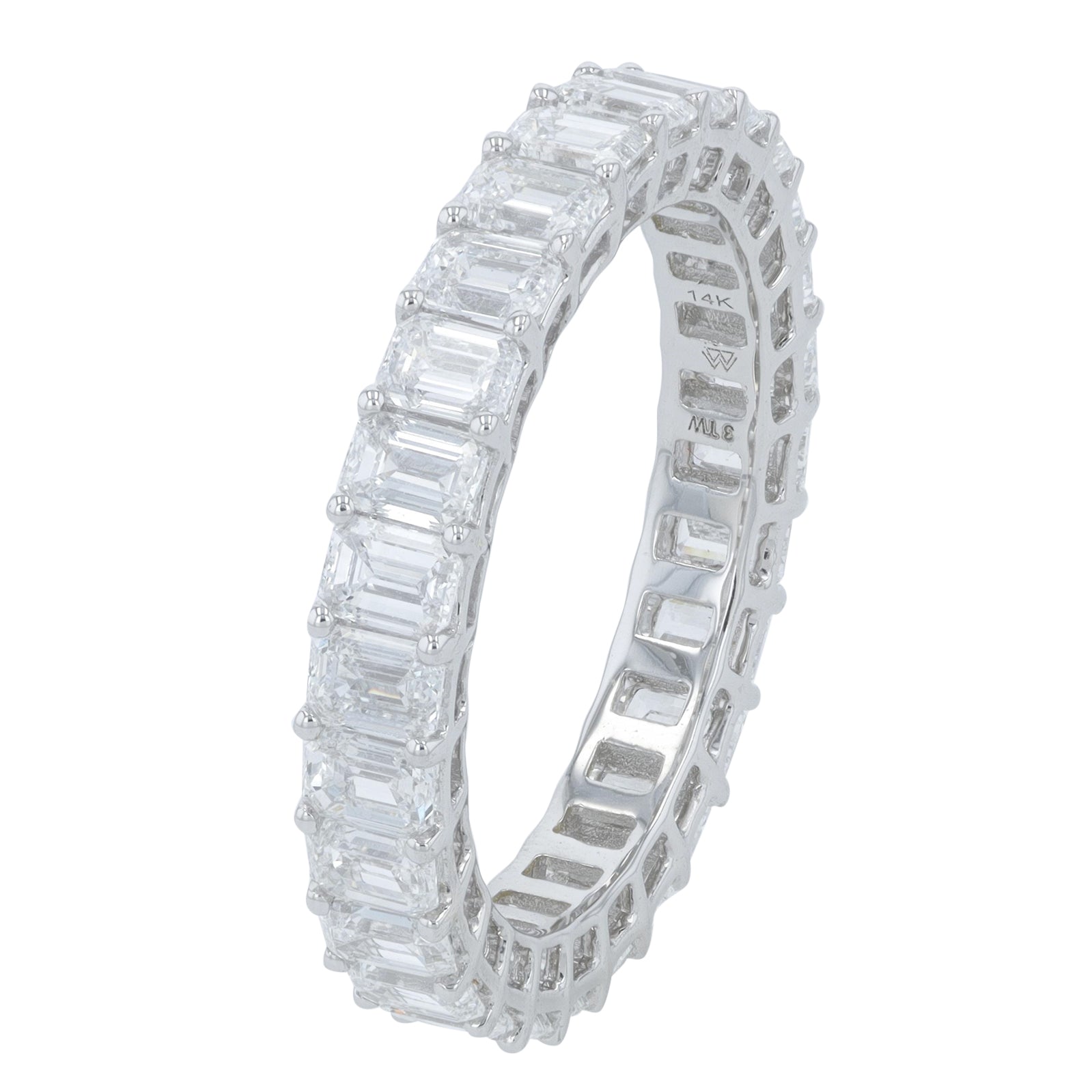 14K WG 3 CTW Lab Grown Diamond Emerald Eternity Band<p><strong>Lab Grown Diamond</p></strong><p><strong>Multiple Sizes</p></strong>