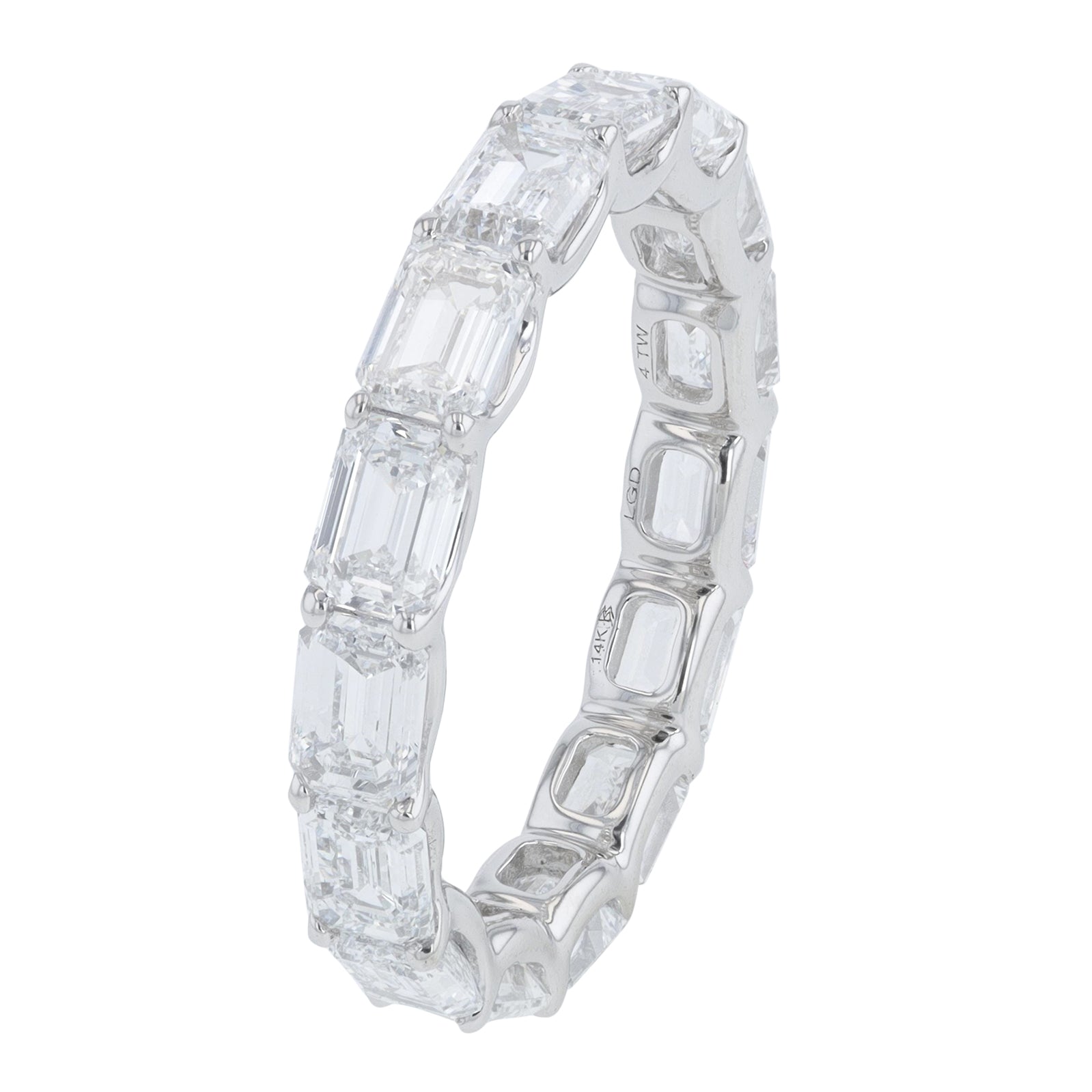 14K WG 4 CTW Lab Grown Diamond Eternity Band<p><strong>Lab Grown Diamond</p></strong><p><strong>Multiple Sizes</p></strong>