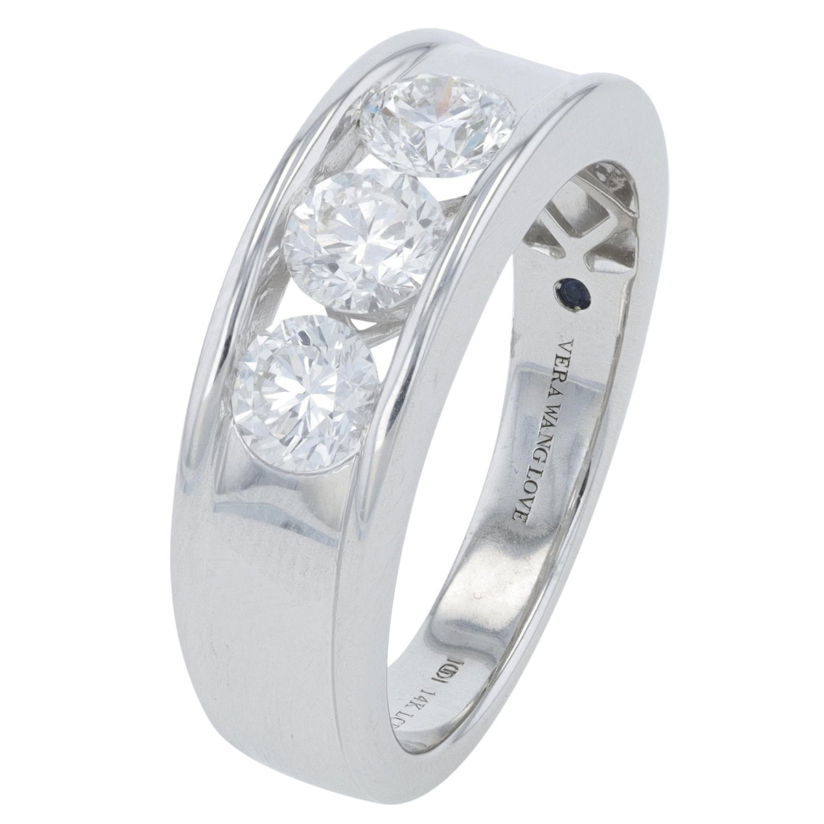 14K WG Vera Wang 1.50 CTW Lab Grown Diamond Gents Ring<p><strong>Lab Grown Diamond</p></strong>