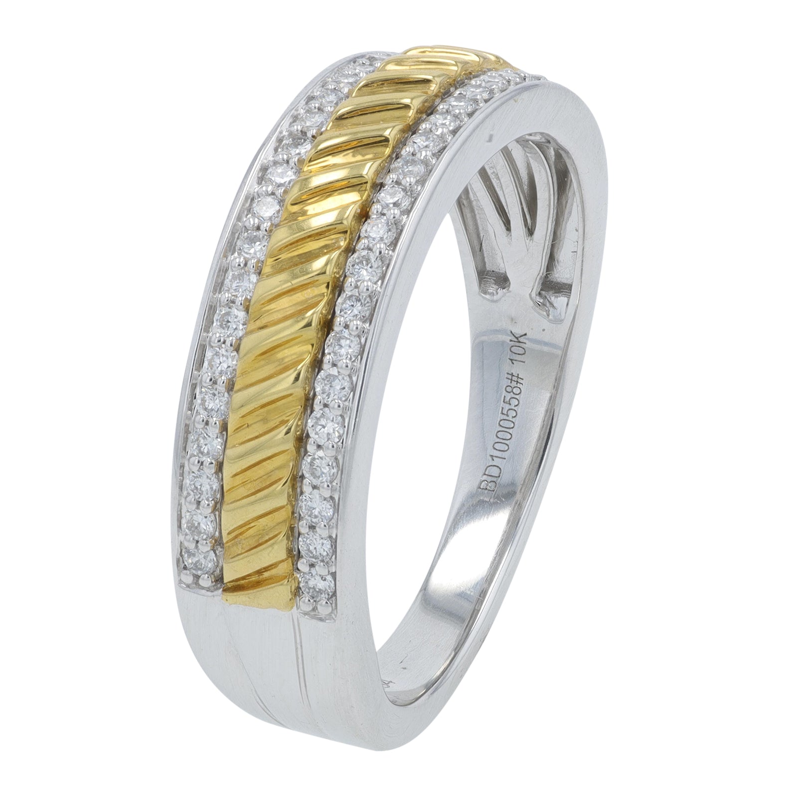 10K TT .33 CTW Lab Grown Diamond Gents Wedding Band<p><strong>Lab Grown Diamond</p></strong>