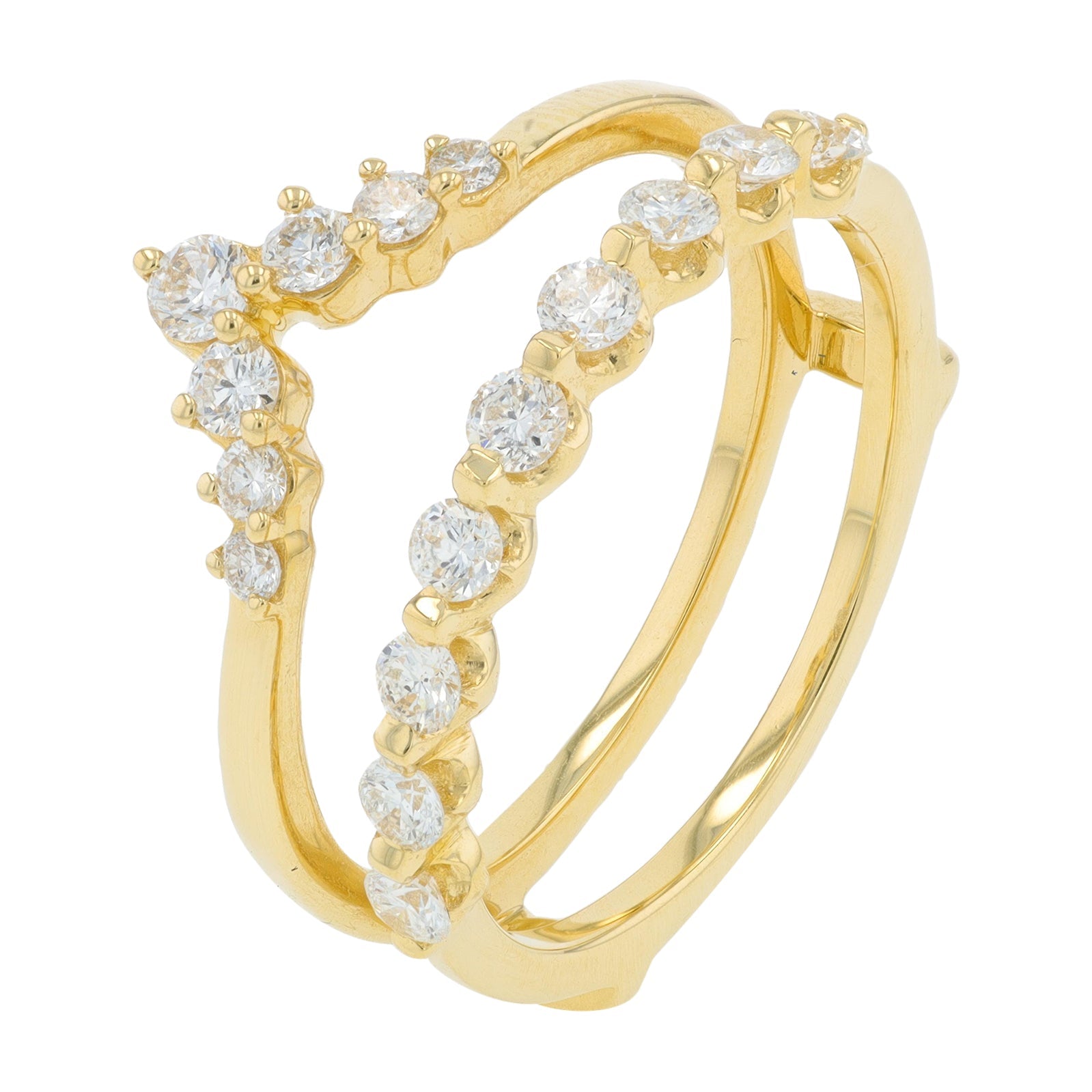 Lab Diamond Ring Guard in 14K Yellow Gold (0.62 ct. tw)
