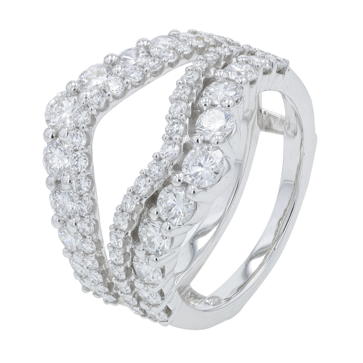 14K WG 2 CTW Lab Grown Diamond Ring Guard<p><strong>Lab Grown Diamond</p></strong>