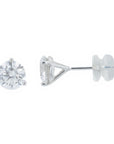 14K 2 CT Lab Grown Three Prong Diamond StudsLab Grown DiamondMore Colors Available