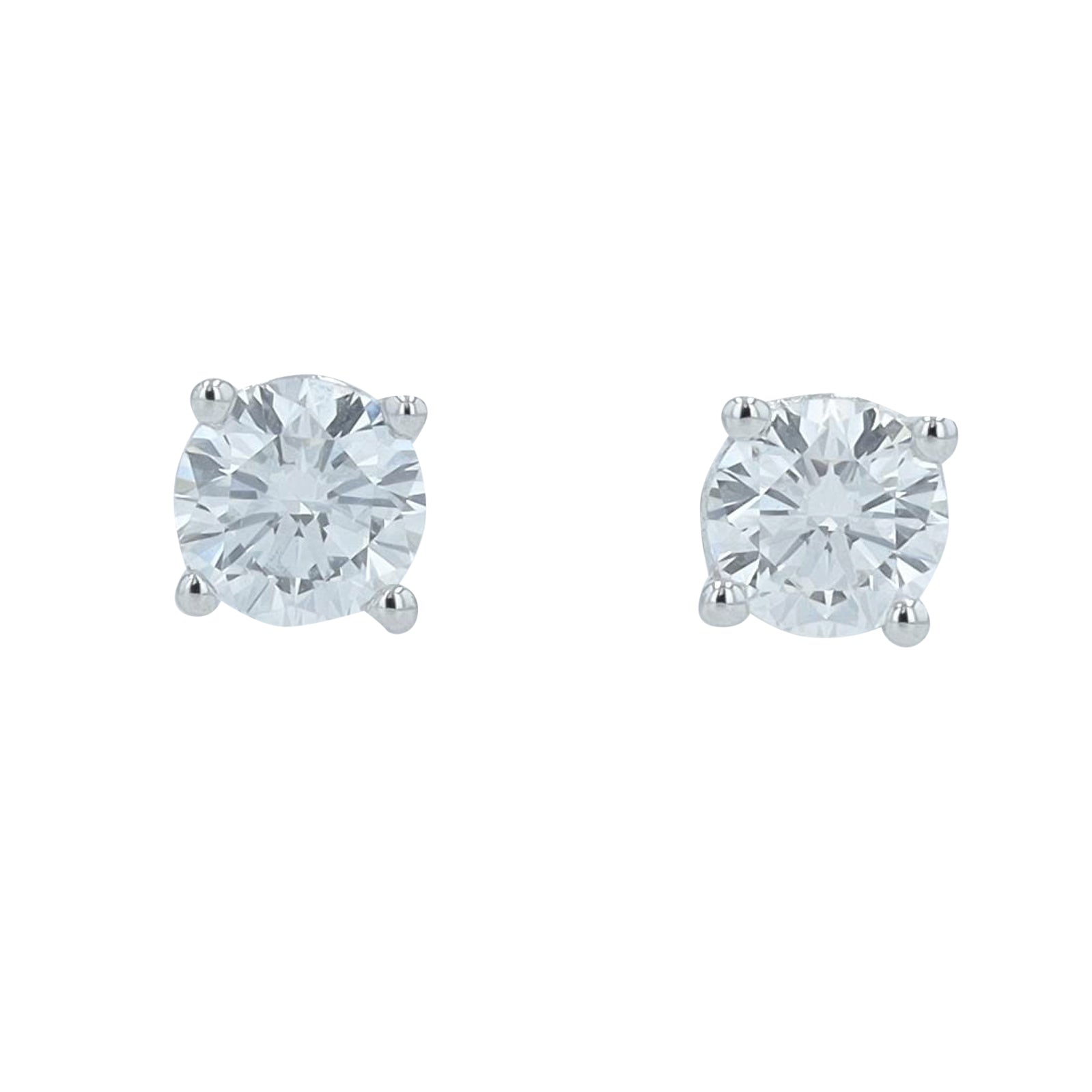 Lab Diamond & Lab Sapphire Flower Pendant in 14K White Gold