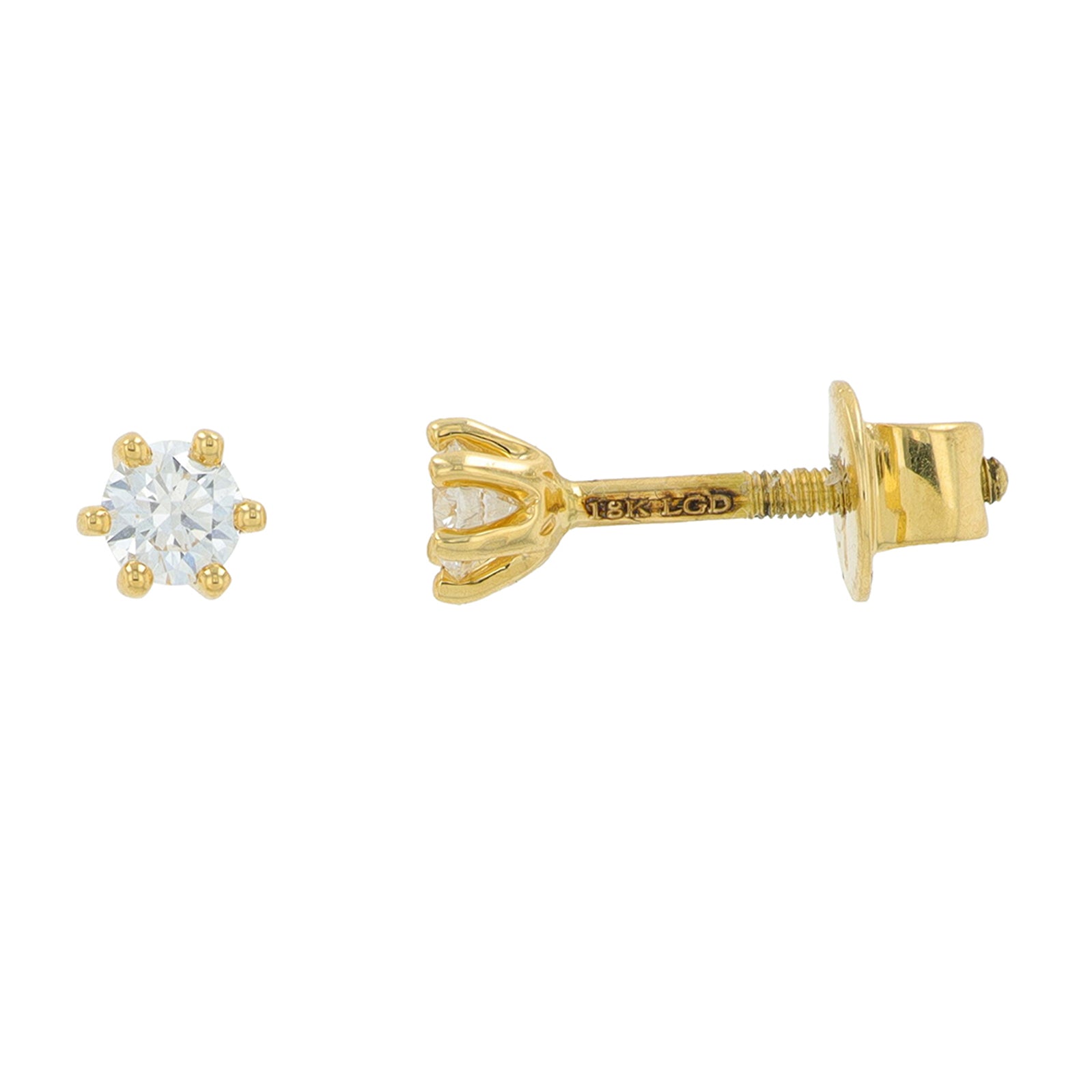 Lab Diamond Studs in 18K Yellow Gold (0.31 ct. tw)
