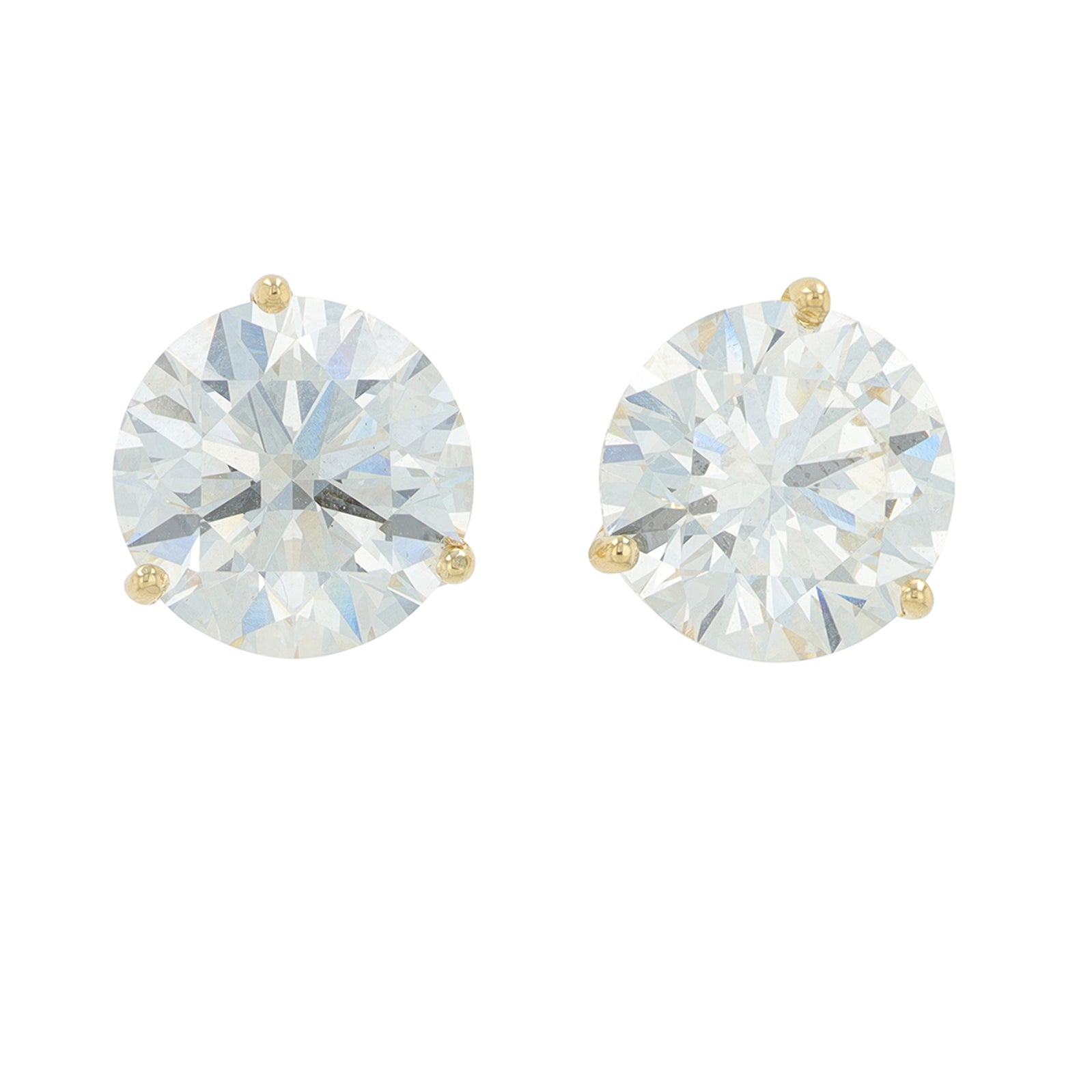 Lab Diamond Martini Set Studs in 18K Gold (6 ct. tw)