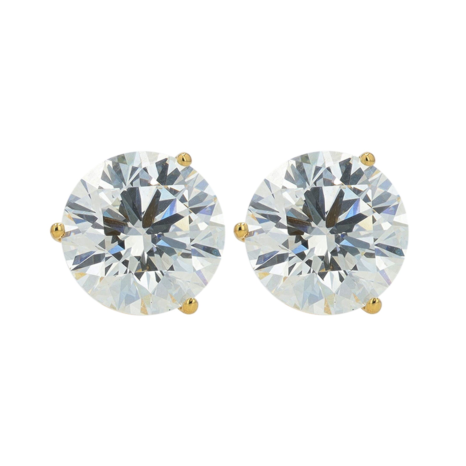 18K YG 10 CTW Lab Grown Diamond Martini Set Studs<p><strong>Lab Grown Diamond</p></strong>