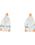 Lab Diamond Pear Cut Studs in 14K Rose Gold (0.50 ct. tw)