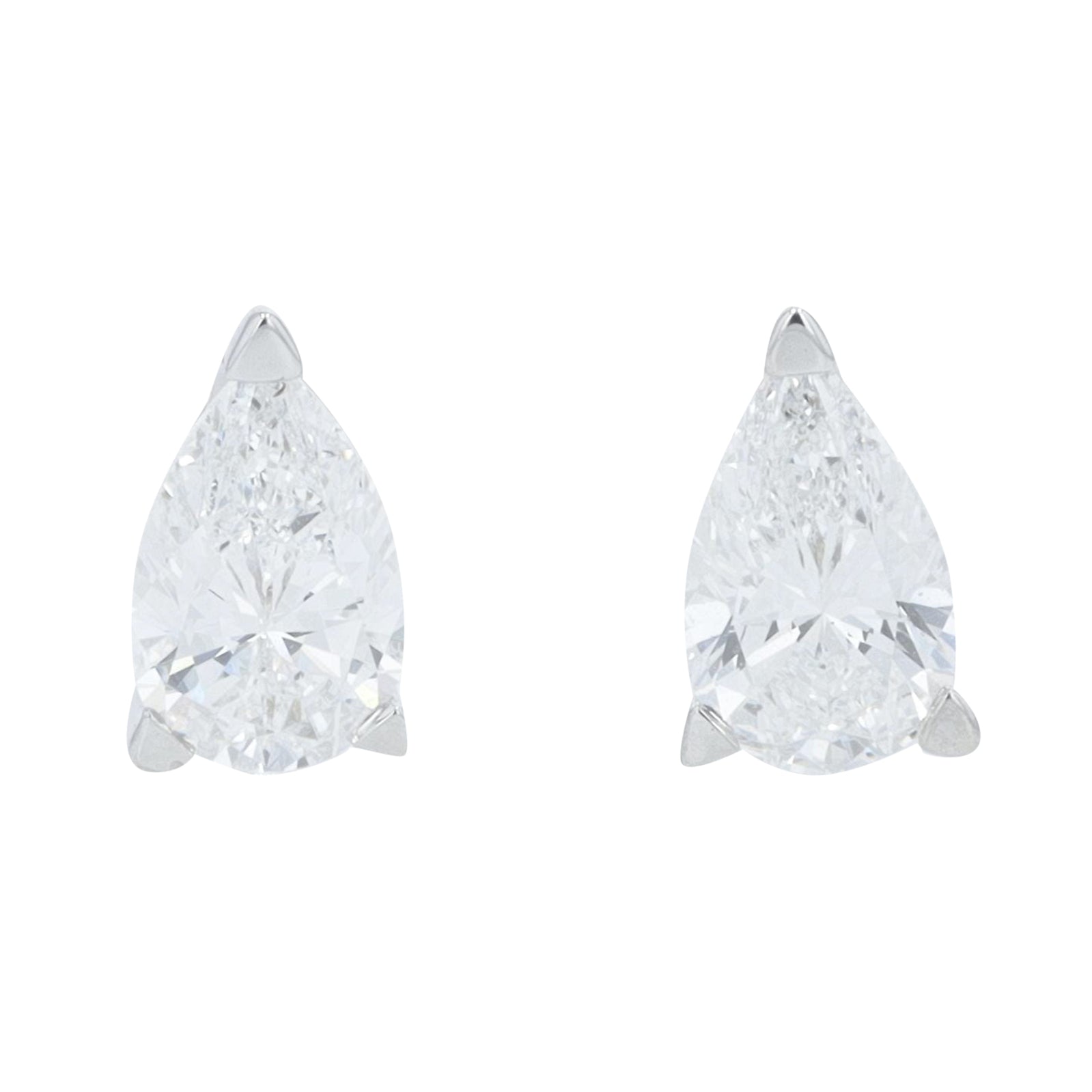 Lab Diamond Pear Cut Studs in 14K Rose Gold (0.50 ct. tw)