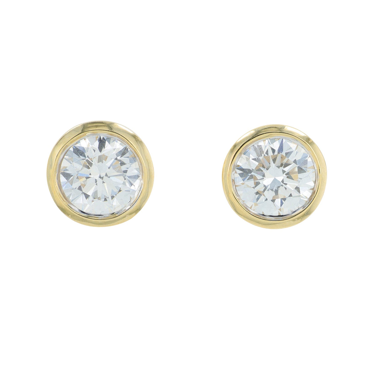 14K YG 1.50 CT Diamond Studs<p><strong>Lab Grown Diamond</p></strong>