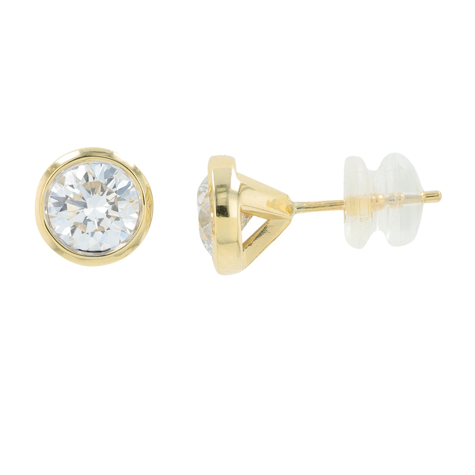 14K YG 1.50 CT Diamond Studs<p><strong>Lab Grown Diamond</p></strong>
