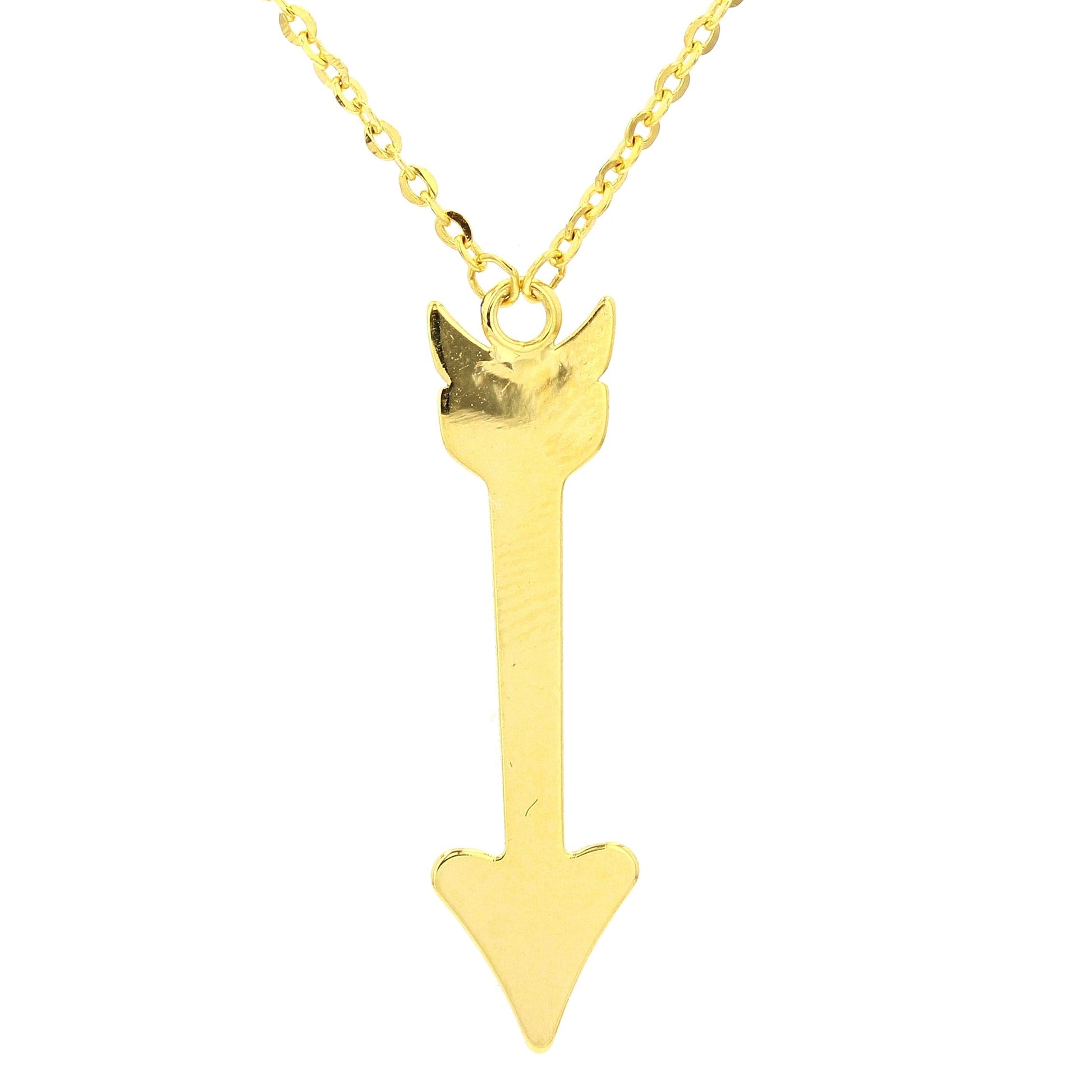 14K YG Arrow Pendant