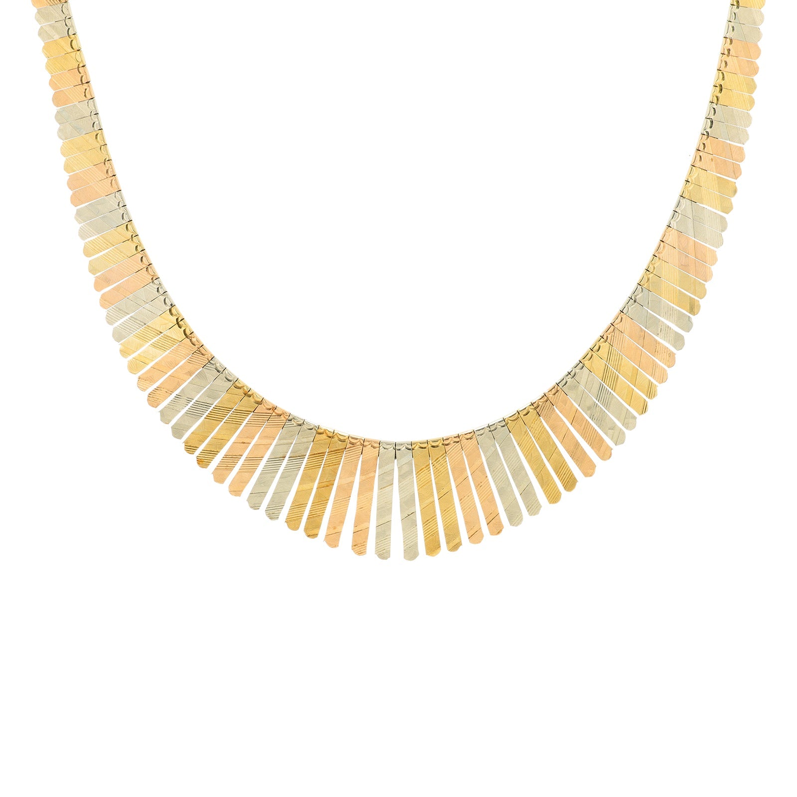 14K Tri-Tone Choker