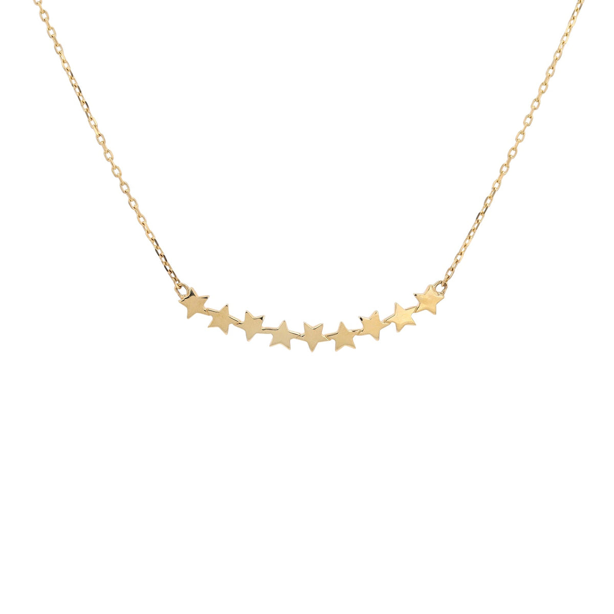 14K YG Star Necklace