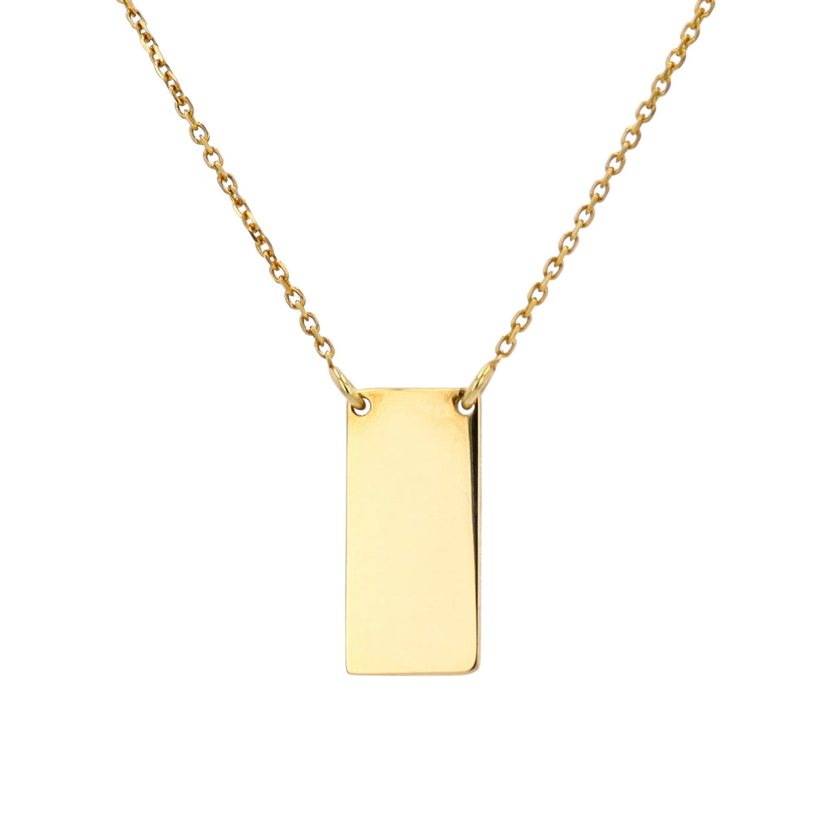 14K Rectangle Necklace<p><strong>More Colors Available</p></strong>