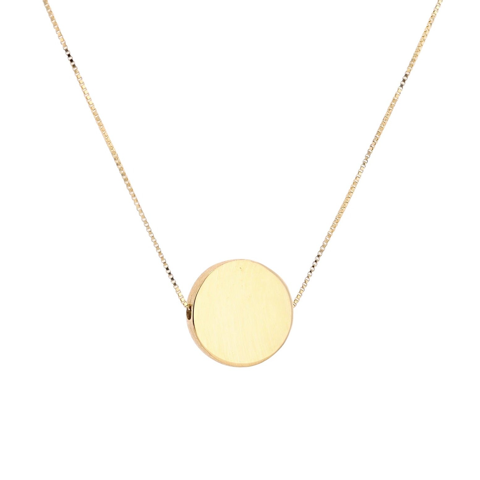 14K Circle Pendant<p><strong>More Colors Available</p></strong>