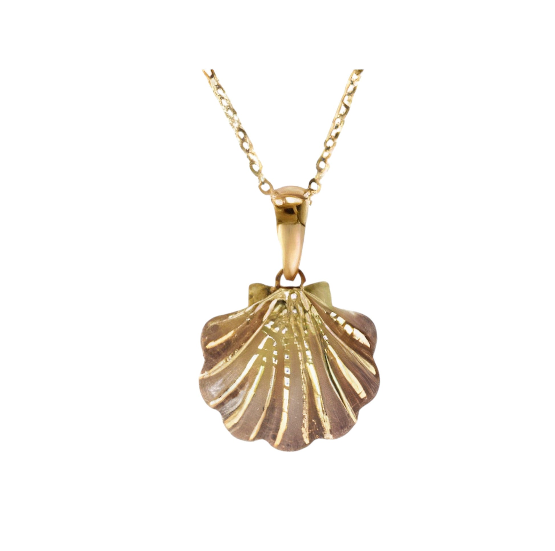 14K EFFY YG Shell Pendant