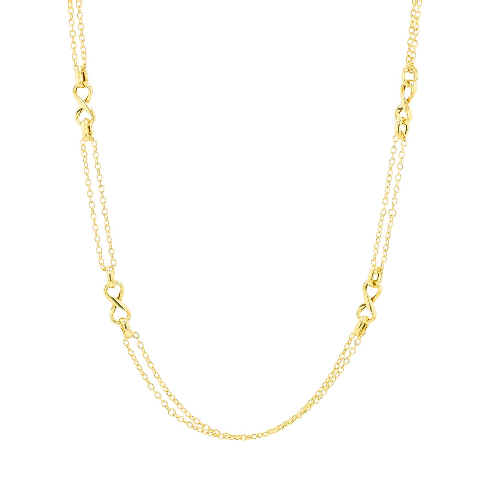 10K WG Infinity Necklace