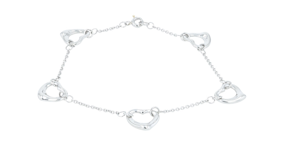 PT950 Tiffany & Co Open Heart Bracelet