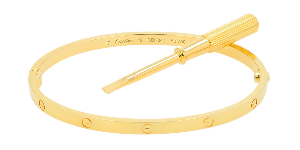 18K YG Cartier Small Love Bangle<p><strong>Comes With Screw Driver & Box</p></strong>