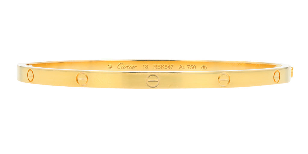 18K YG Cartier Small Love Bangle<p><strong>Comes With Screw Driver & Box</p></strong>